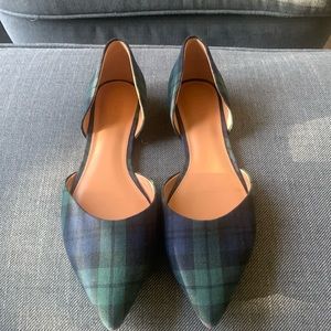 JCrew plaid flats